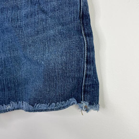 Good American Good Vintage Frayed Denim Cutoffs Jean Shorts Stretch Womens 8 29 - Picture 7 of 16